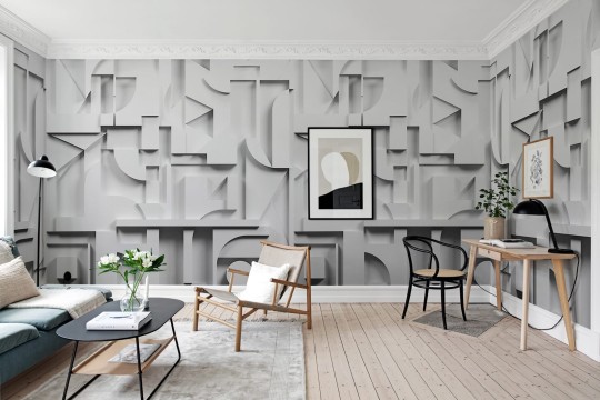 Rebel Walls R19289 Mic Linder Caroline Grey - mural geometryczny