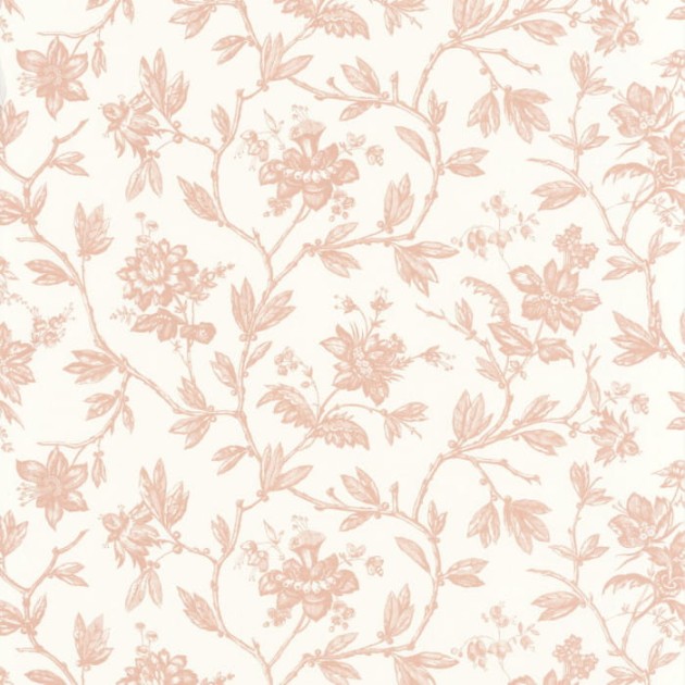 Casadeco 87964122 Les Belles Toiles De Jouy Rosa Rose Blush - tapeta w róże