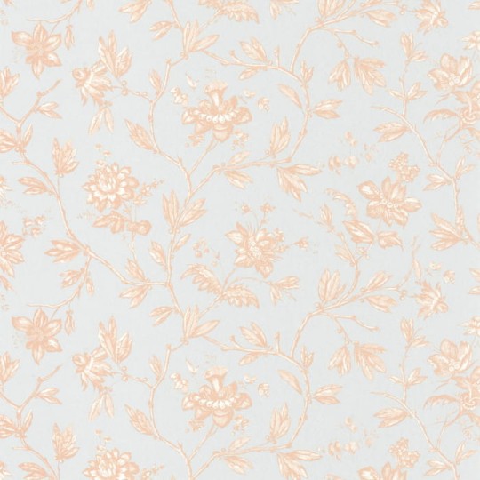 Casadeco 87964215 Les Belles Toiles De Jouy Rosa Rose Peche - tapeta w róże