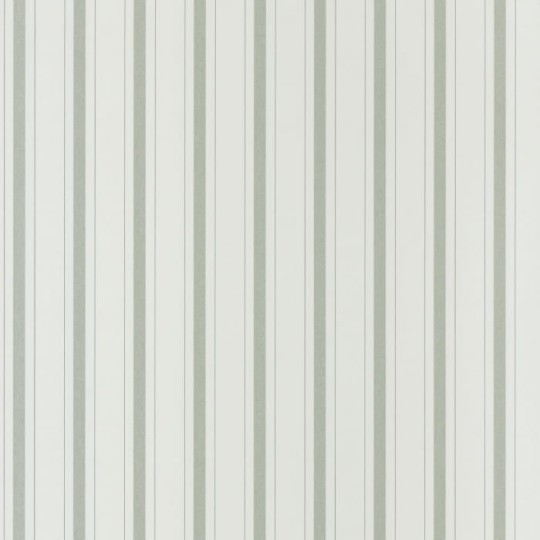 Casadeco 81577104 Les Belles Toiles De Jouy Fontainebleau Rayure Vert Amande - tapeta w paski