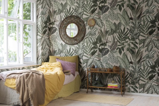 Rebel Walls R14593 Wonder World Mischievous Monkeys Pastel Pink - mural z małpkami