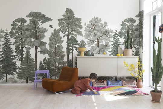 Rebel Walls R17206 Wonder World Scandinavian Bellewood Animal - mural z lasem