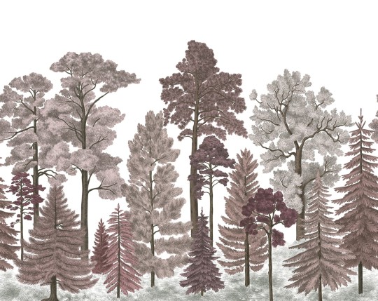 Rebel Walls R17203 Wonder World Scandinavian Bellewood Dawn - mural z lasem