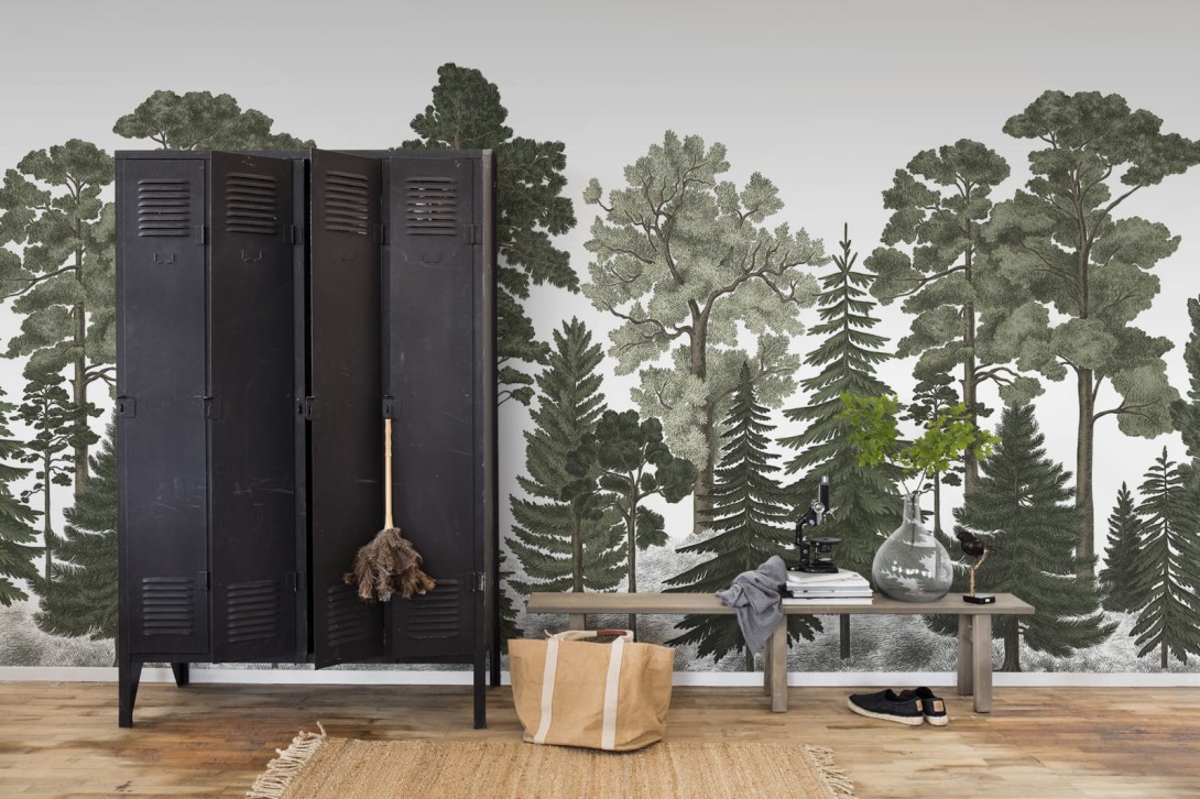 Rebel Walls R17204 Wonder World Scandinavian Bellewood - mural z lasem