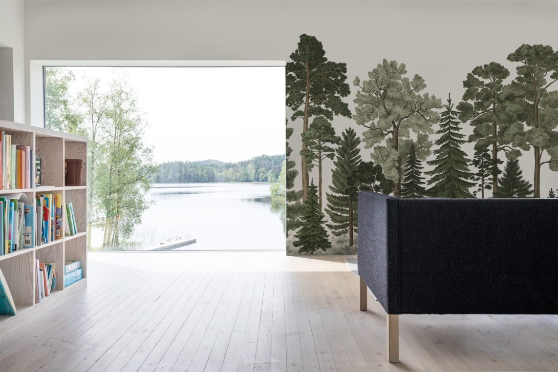 Rebel Walls R17204 Wonder World Scandinavian Bellewood - mural z lasem