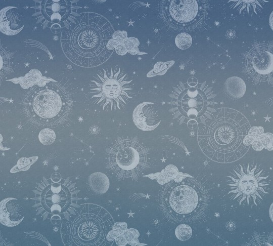 Rebel Walls R18433 Wonder World In The Sky Blue - mural z kosmosem