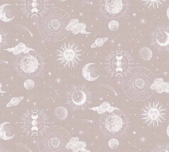 Rebel Walls R18434 Wonder World In The Sky Pink - mural z kosmosem