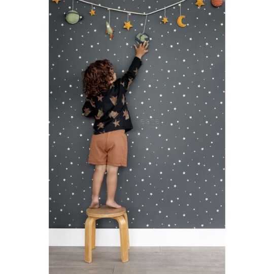 Esta 139262 Forest Friends  - tapeta w gwiazdy na granatowym tle