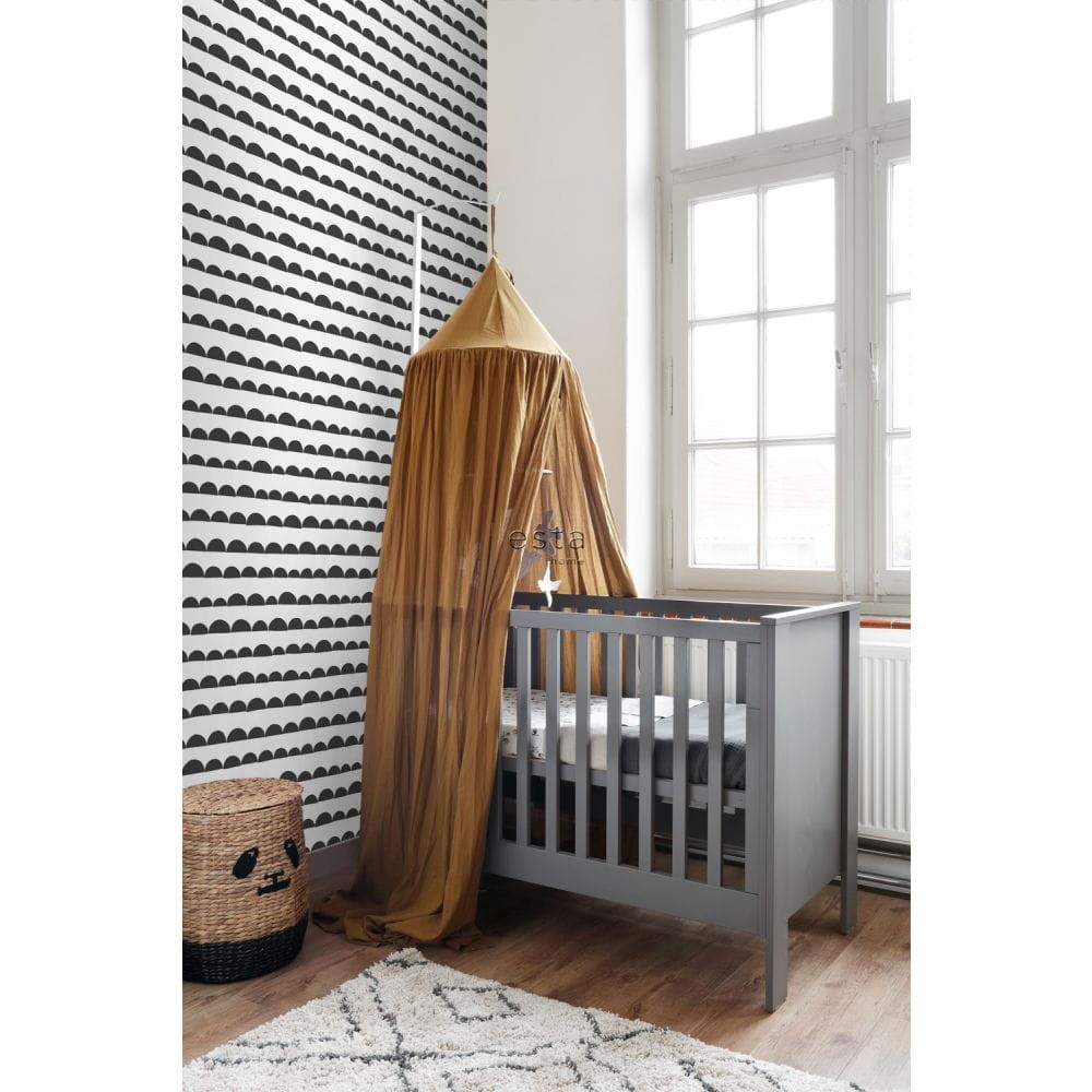 Esta 139268 Forest Friends - tapeta geometryczna w czarne górki