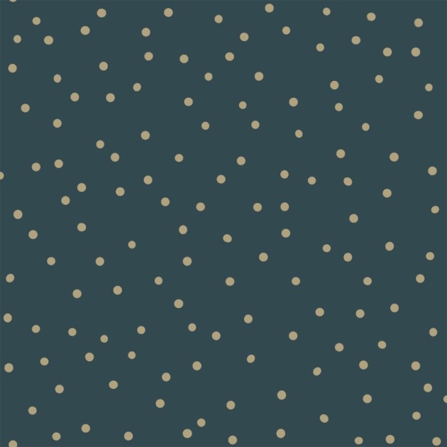 Esta 139276 Forest Friends - tapeta w złote kropki na granatowym tle