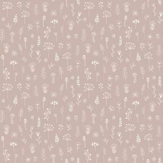 Esta 139280 Forest Friends - tapeta w rośliny na różowym tle