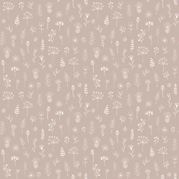 Esta 139280 Forest Friends - tapeta w rośliny na różowym tle