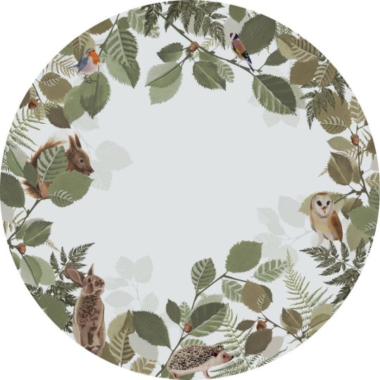 Esta 159069 Forest Friends - samoprzylepny mural z lasem i zwierzątkami