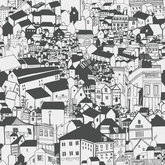 Tapeta Eco Black & White 6091 Lissabon