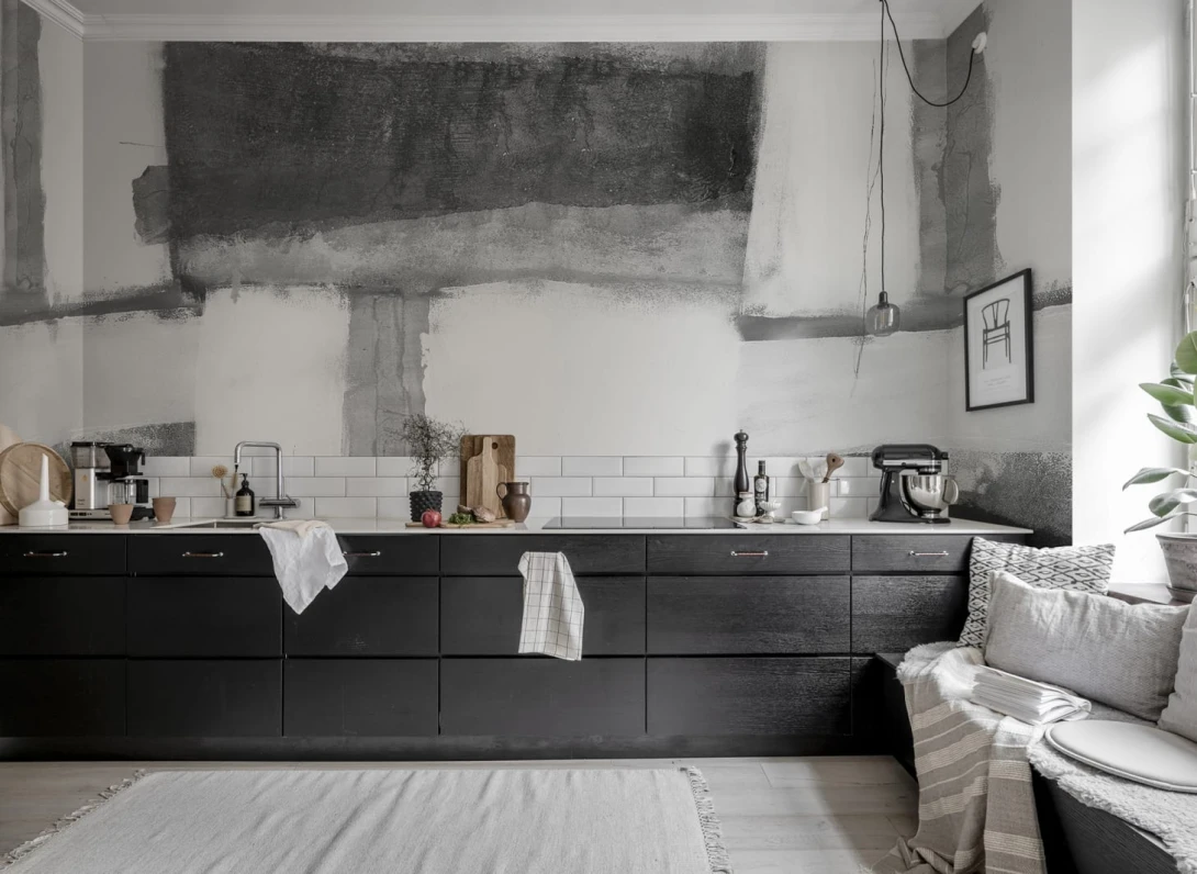 Rebel Walls R18583 Fields Graphite - mural artystyczny