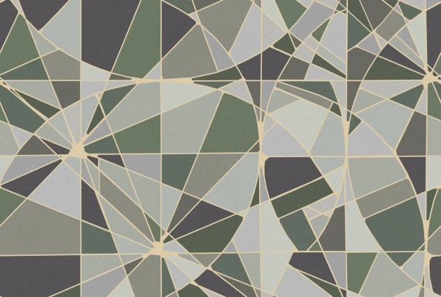Rebel Walls R18615 Facet Moss - mural geometryczny