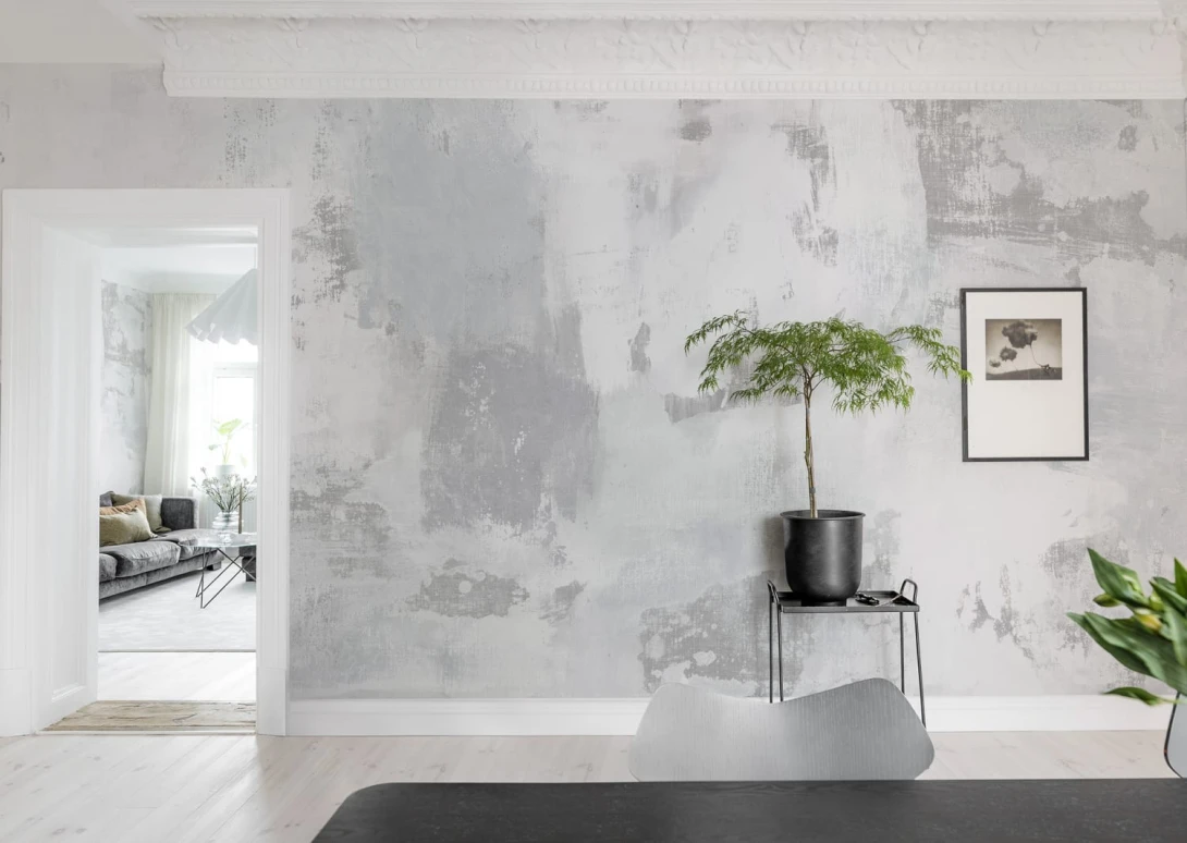 Rebel Walls R18603 Big Strokes Grey - mural geometryczny