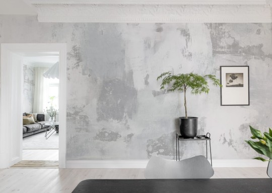 Rebel Walls R18603 Big Strokes Grey - mural geometryczny