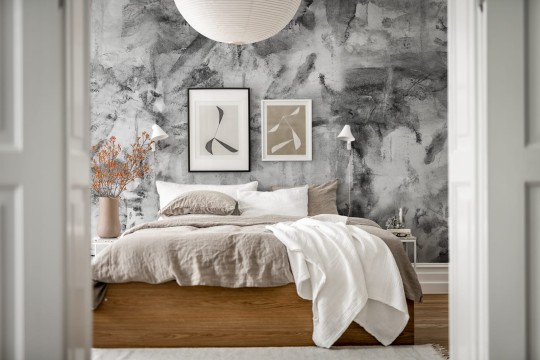 Rebel Walls R18604 Paper Mache Graphite - mural artystyczny