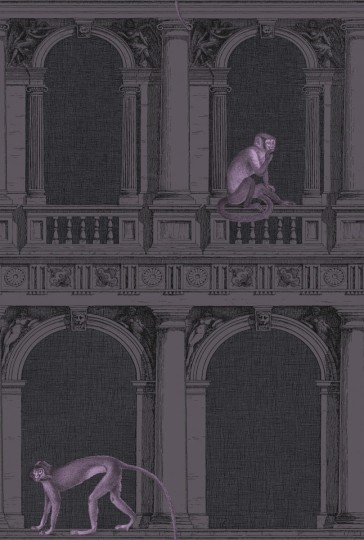 Tapeta Cole & Son - Fornasetti II - Procuratie e Scimmie 97/8023