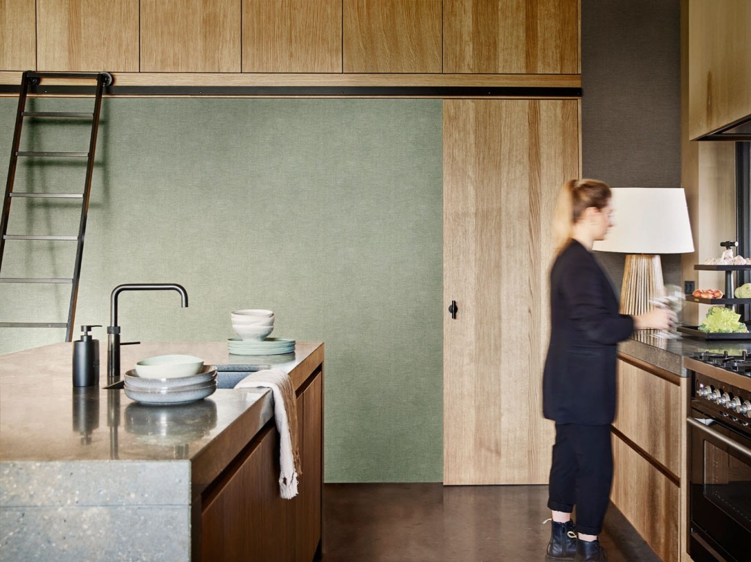 BN Riviera Maison 221165 Anvers Linen - tapeta imitująca lniane płótno