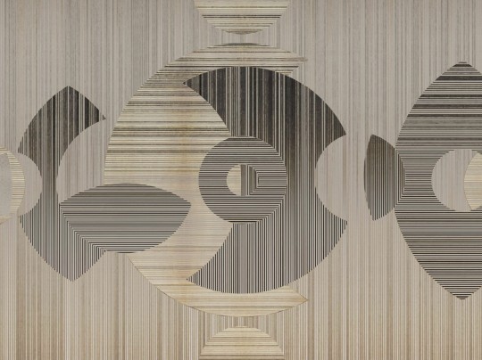 BN Riviera Maison 300400 Bamboo Bliss - mural geometryczny