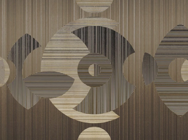 BN Riviera Maison 300401 Bamboo Bliss - mural geometryczny