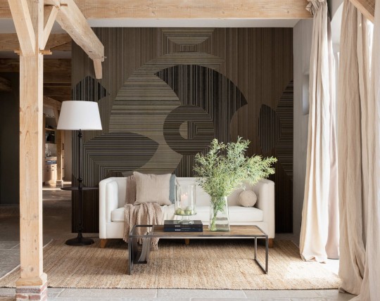BN Riviera Maison 300401 Bamboo Bliss - mural geometryczny