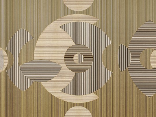 BN Riviera Maison 300402 Bamboo Bliss - mural geometryczny