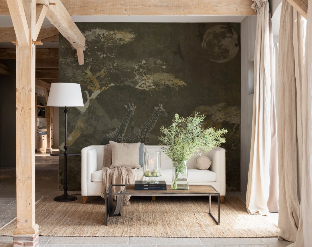 BN Riviera Maison 300406 Savannah - mural tropikalny