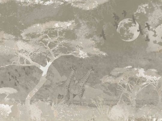 BN Riviera Maison 300407 Savannah - mural tropikalny