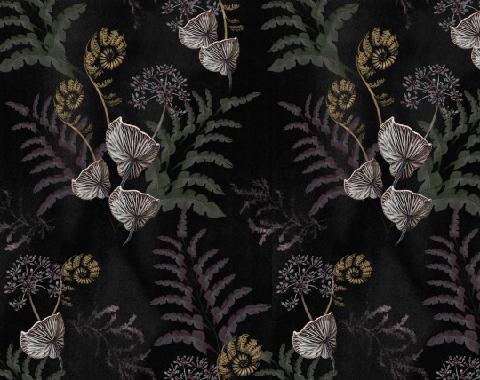 BN Riviera Maison 300461 Forest Fern - mural w kwiaty maxi