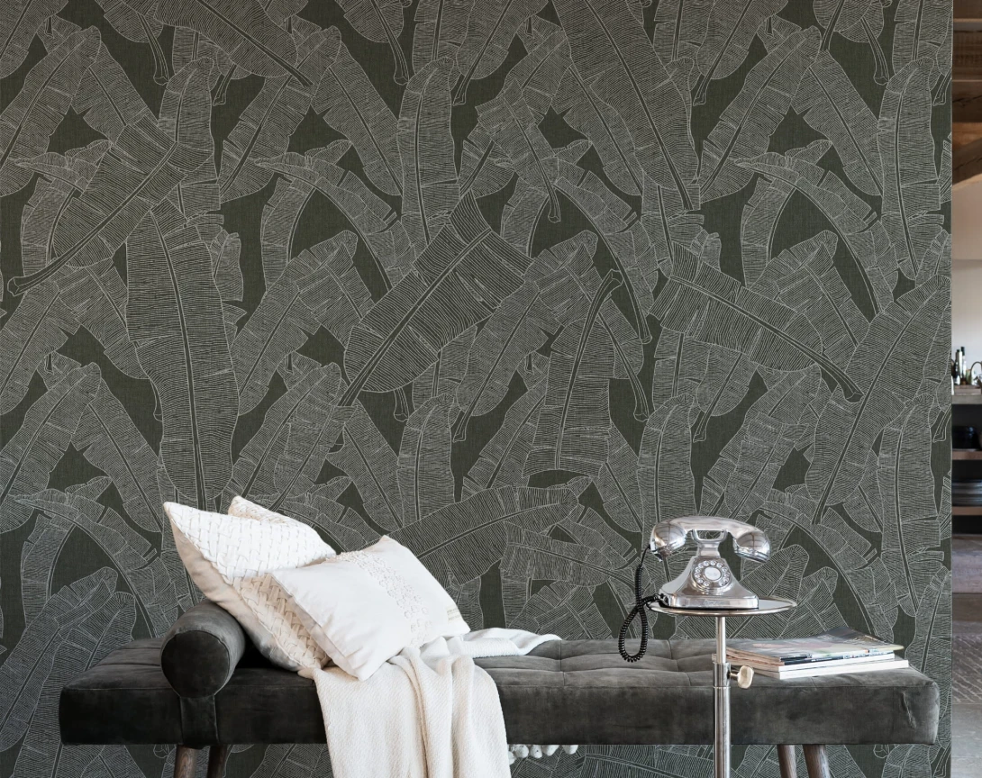 BN Riviera Maison 30605 Tropical Leaf  - mural w liście