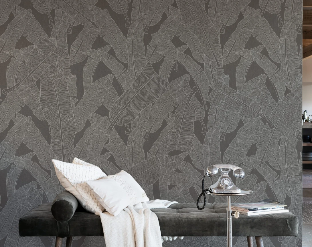 BN Riviera Maison 30606 Tropical Leaf  - mural w liście