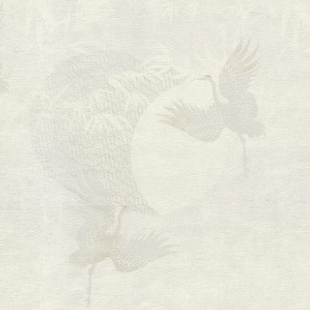 Decori & Decori Zen 72905 - tapeta w żurawie