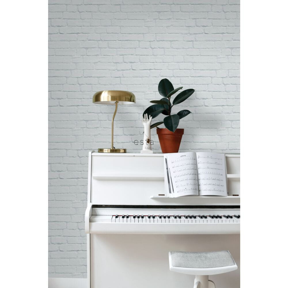 Esta 138534 Paradise - tapeta imitująca jasnoszarą cegłę