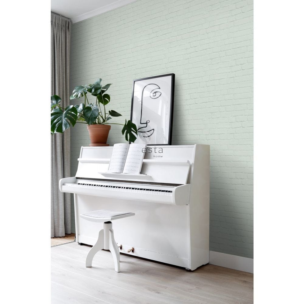 Esta 139193 Paradise - tapeta imitująca miętową cegłę