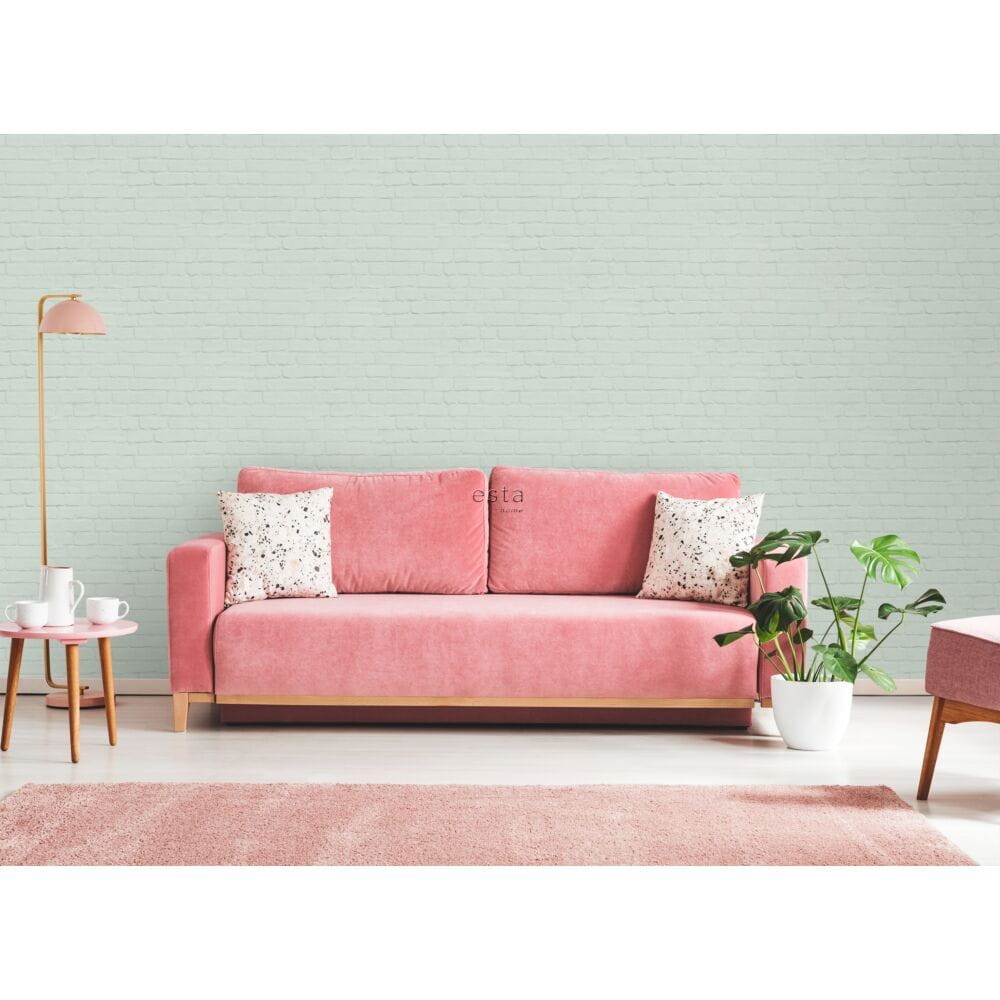 Esta 139193 Paradise - tapeta imitująca miętową cegłę