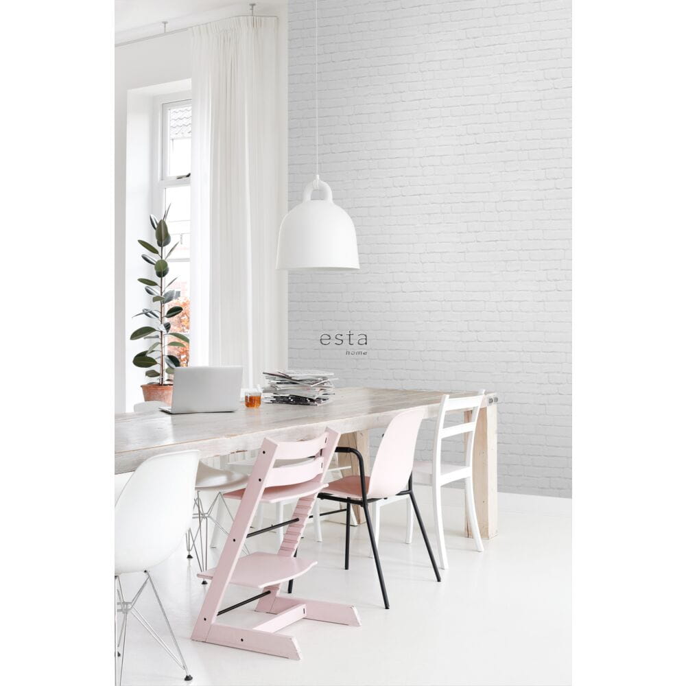 Esta 139192 Paradise - tapeta imitująca jasnoszarą cegłę