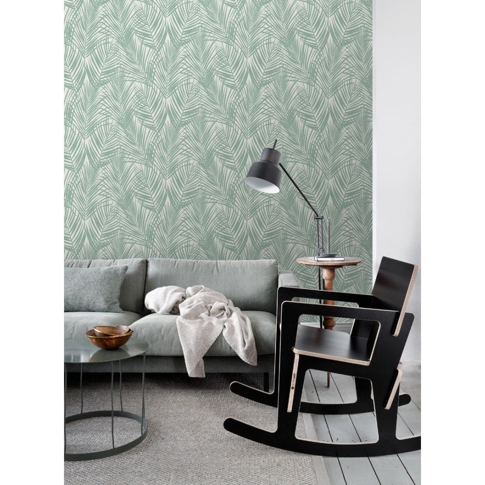 Esta 139005 Paradise - tapeta w miętowe liście palmy