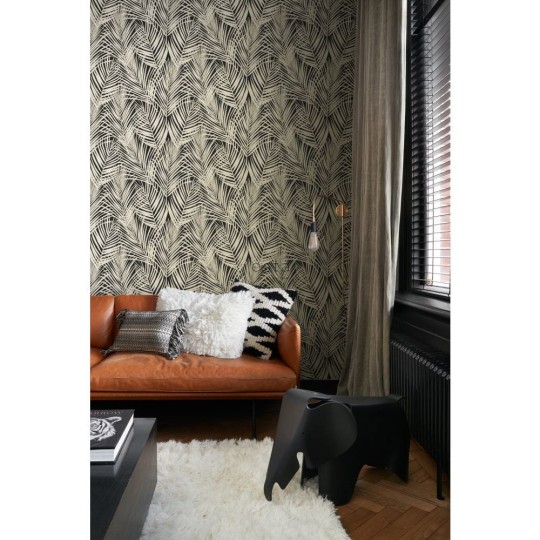 Esta 139318 Paradise - tapeta w złote liście palmy