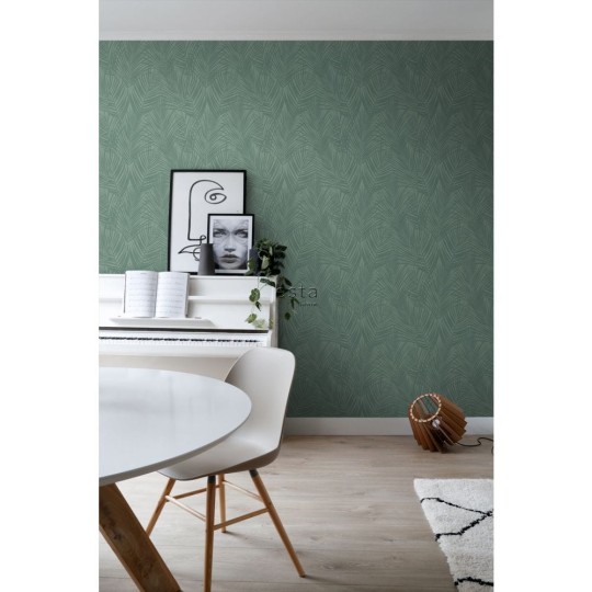 Esta 139302 Paradise - zielona tapeta w liście palmy