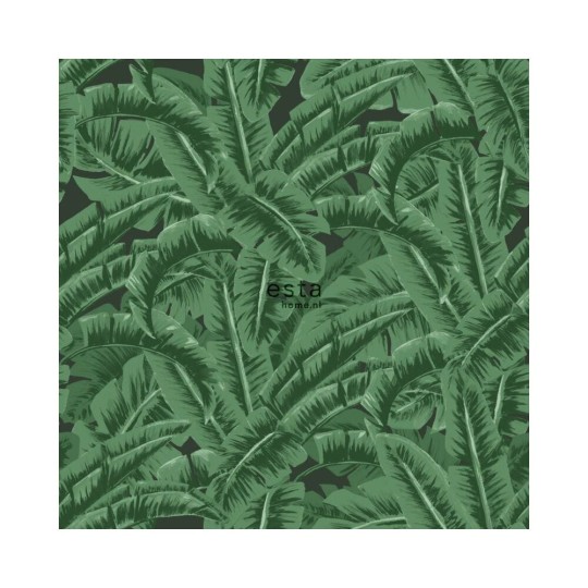 Esta 138985 Paradise - zielona tapeta w liście bananowca