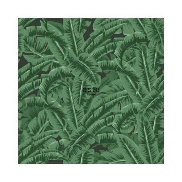 Esta 138985 Paradise - zielona tapeta w liście bananowca