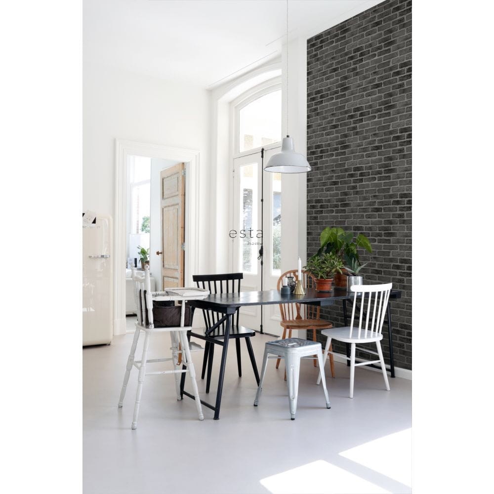 Esta 139138 Paradise - tapeta imitująca czarną cegłę