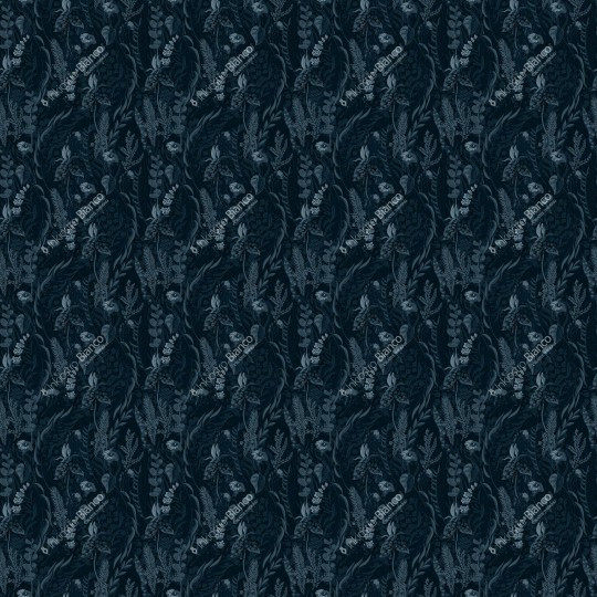 Inkiostro Bianco INKBONA2201 Ambiance Nascosto - trójwymiarowy mural w kwiaty i liście