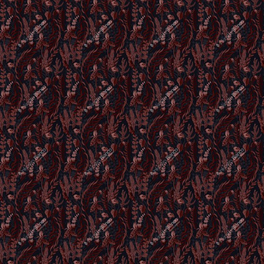 Inkiostro Bianco INKBONA2202 Ambiance Nascosto - trójwymiarowy mural w kwiaty i liście