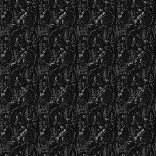 Inkiostro Bianco INKBONA2203 Ambiance Nascosto - trójwymiarowy mural w kwiaty i liście