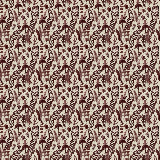 Inkiostro Bianco INKBONA2204 Ambiance Nascosto - trójwymiarowy mural w kwiaty i liście