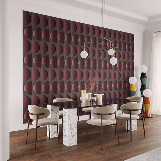 Inkiostro Bianco INKOALK22C1M1 Lineadeko 2022 Groove Legato - mural geometryczny